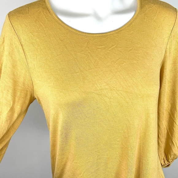 Green Envelope boho gold top L - Picture 5 of 12